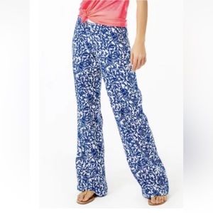 EUC Lilly Pulitzer Krillin it palazzo linen pant- XL